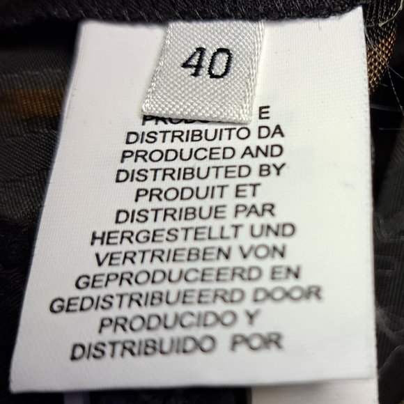 AGLINI ITALY NWT pants Size 40 or 27 -28 STUNNING QUALITY fabric $160US OFFICE - Picture 8 of 9